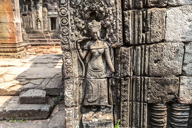 Templo de Banteay Kdei en Angkor Wat en Siem Reap, Camboya