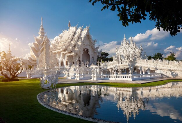 Templo Blanco en el norte de Tailandia