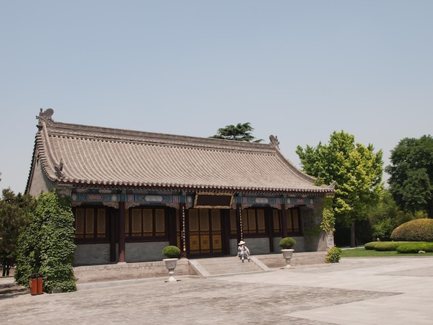 Templo chino en Xian, China.