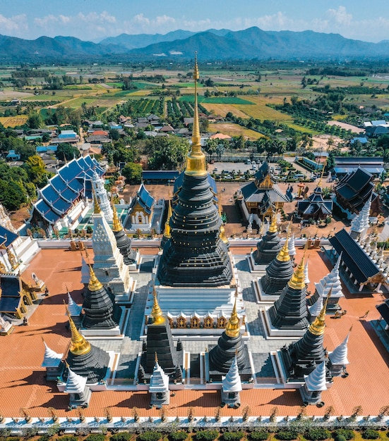 Templo complejo Wat Ban Den o Wat Banden en el distrito de Mae Taeng, Chiang Mai, Tailandia