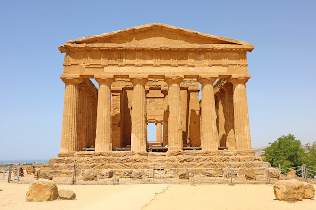 Templo de la Concordia, Valle de los Templos, Agrigento, Sicilia, Italia