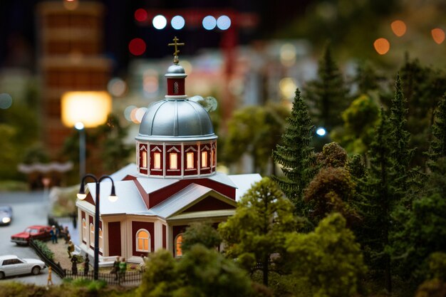 Templo cristiano en miniatura