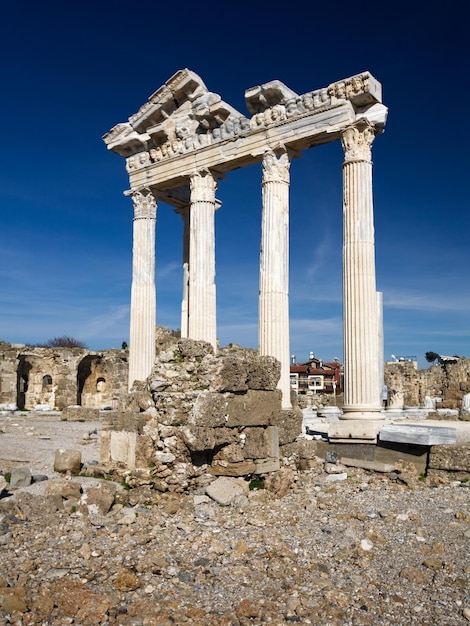 Templo de Apollo em Side, Costa Turquesa, Província de Antalya, Turquia