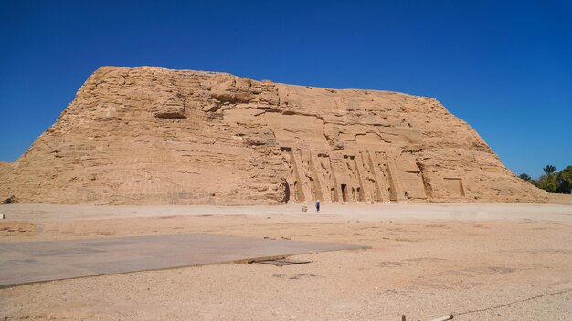 Templo de Aswan Egito de Nefertari ao lado do templo de Abu Simbel templo do faraó Ramses II