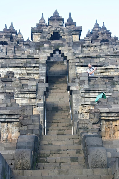 Templo de Borobudur em Yogyakarta na Indonésia