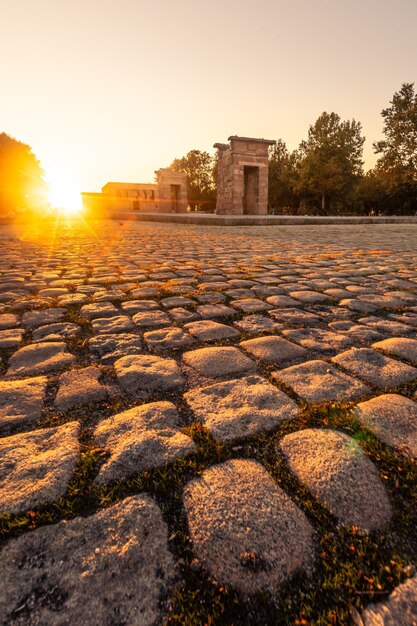 Templo de Debod em Madrid, Espanha.