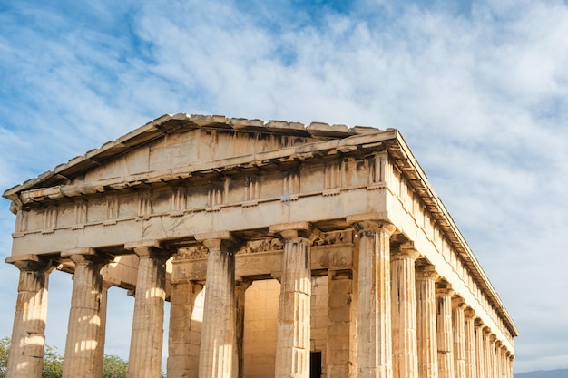 Templo de Hefesto na ágora antiga Atenas Grécia Arquitetura grega antiga viagens populares