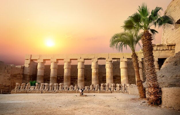 Foto templo de karnak, egito