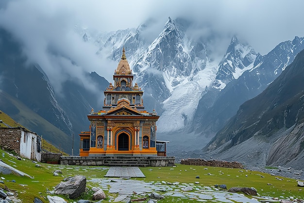 Foto templo de kedarnath uttrakhand índia