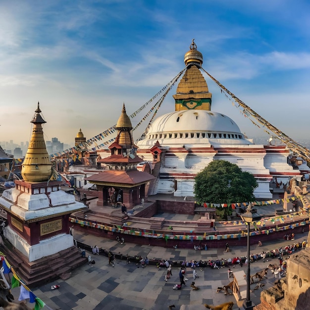 Foto templo de swayambhunath