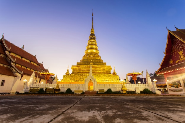 Templo de wat phra that chae haeng