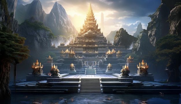 Templo digital que não existe templo futurista para novas religiões