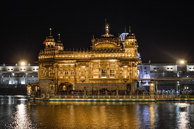 Templo Dourado Harmandir Sahib em Amritsar Punjab Índia