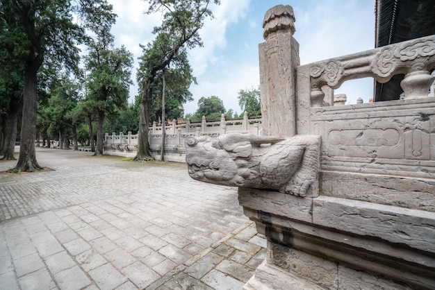 Templo e cemitério de qufu confúcio na china - patrimônio mundial da unesco