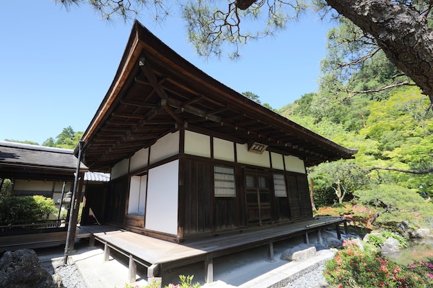 Templo Ginkakuji en Kioto, Japón