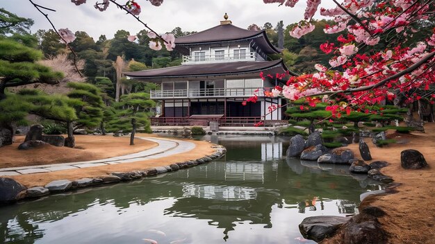 Foto el templo de ginkakuji en kyoto