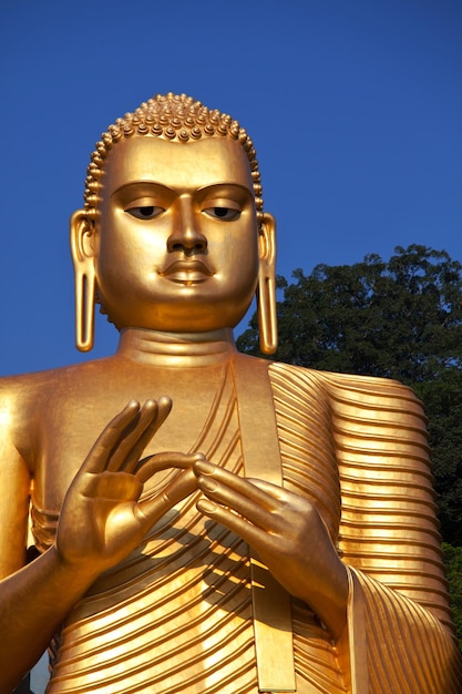 Foto templo goldem em dambulla, sri lanka