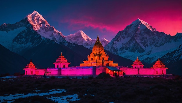 Templo en el Himalaya