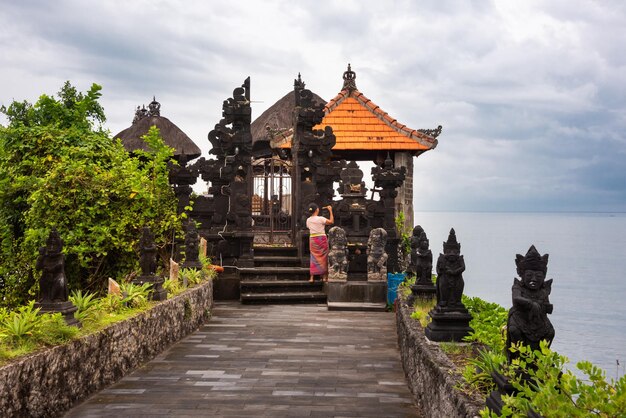 Templo hindu tradicional na ilha de Bali Indonésia