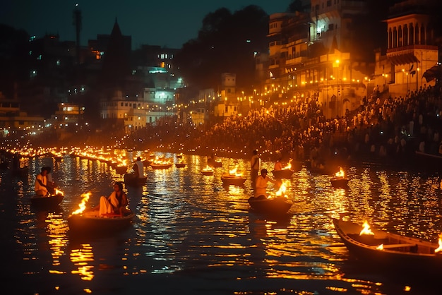 Foto templo hindú de varanasi en la india