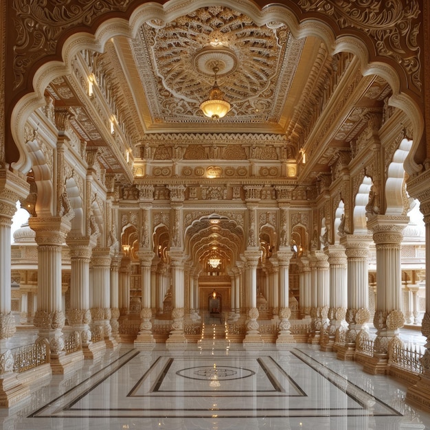 Templo Jain de Ranakpur Rajasthan El exquisito templo Jain adornado Los puntos de referencia de Rajasthan