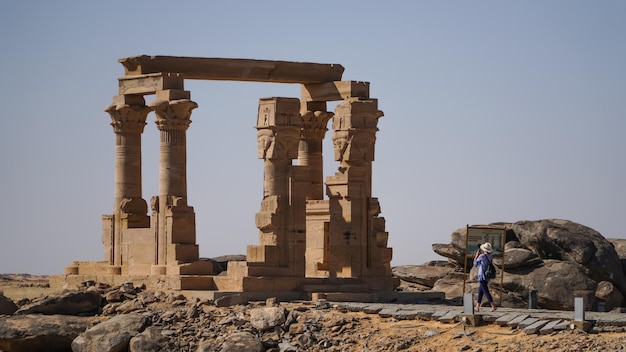 Templo de Kalabsha en una isla en Nubia junto al lago Nasser Asuán Egipto