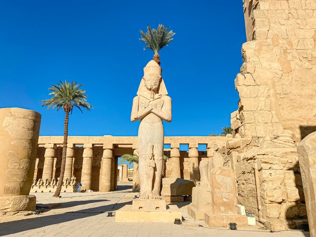 El templo de Karnak está dedicado al complejo de templos del antiguo Egipto Tebas Karnak Luxor Egipto