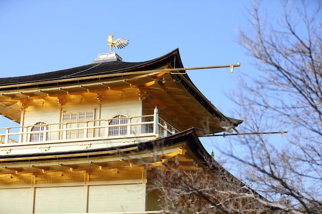 Templo Kinkakuji El Pabellón Dorado en Kioto, Japón