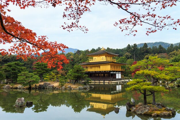 Templo Kinkakuji El Pabellón Dorado en Kyoto Japón