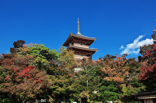 Templo Kiyomizu-dera en Kioto, Japón