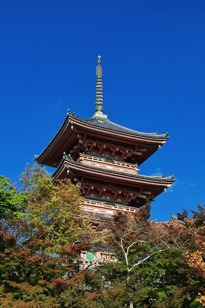 Templo Kiyomizu dera en Kioto, Japón