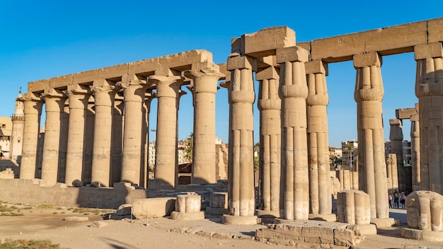 Templo de Luxor en Luxor, Egipto, el Templo de Luxor es un gran complejo de templos del Antiguo Egipto