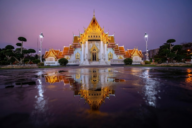 Templo de mármol de Bangkok Tailandia