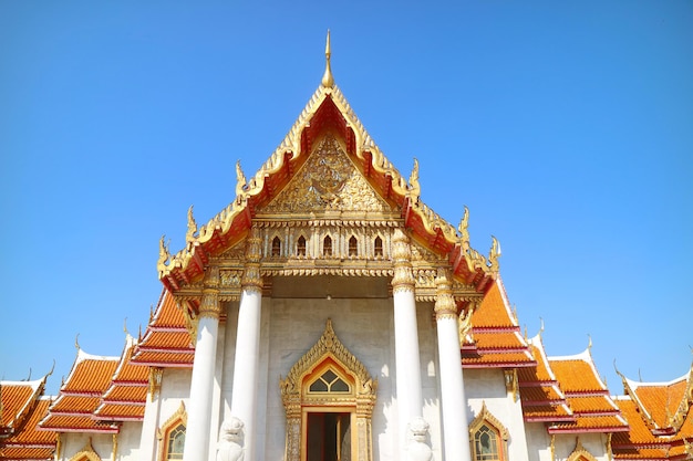 El templo de mármol o Wat Benchamabophit Dusitvanaram en Bangkok, Tailandia