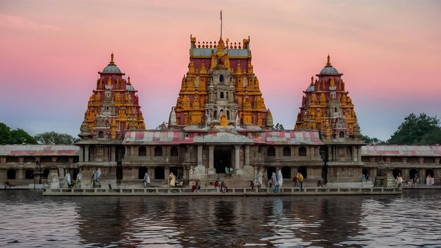 Foto templo de menakshi en la india