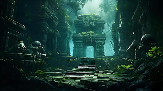 Un templo misterioso en la selva