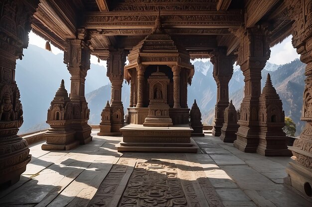 Templo místico del Himalaya