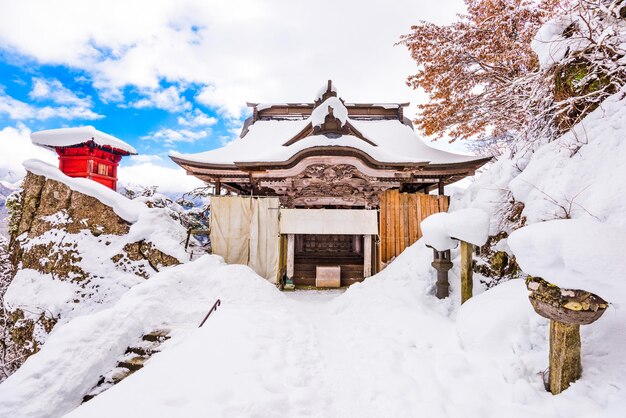 Foto templo de la montaña de japón