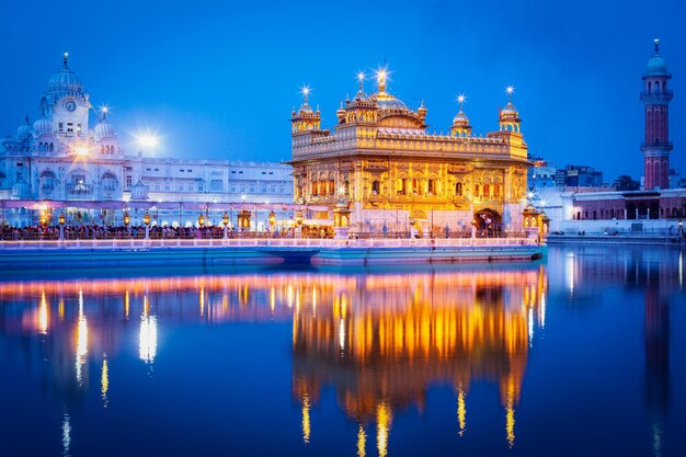 Foto el templo de oro de amritsar