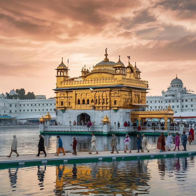 Foto el templo de oro de amritsar