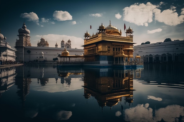 Foto un templo de oro en la india