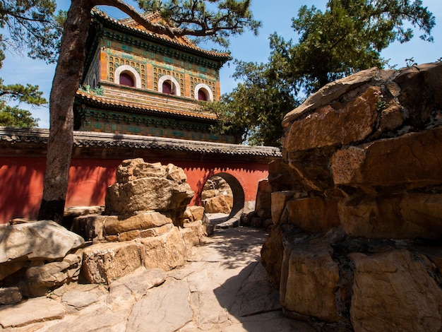 Templo en el Palacio de Verano en Beijing, China.