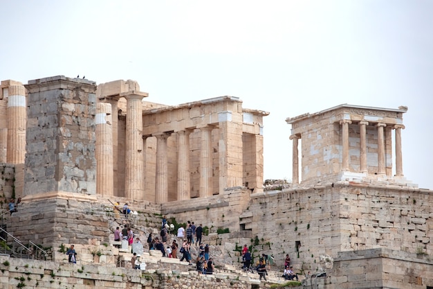 Templo del Partenón en la Acrópolis de Atenas, en el centro de Atenas, Grecia