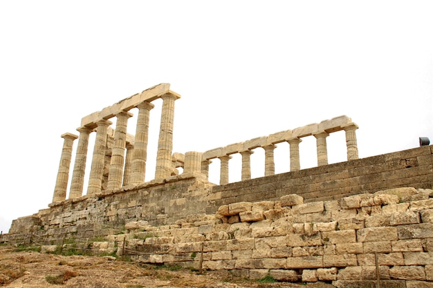 El Templo de Poseidón en Sounion Grecia