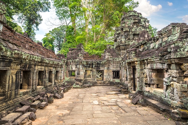 Templo de Preah Khan en Angkor Wat en Siem Reap, Camboya