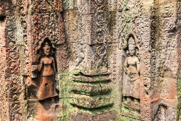 Templo de Preah Khan en Angkor Wat en Siem Reap, Camboya