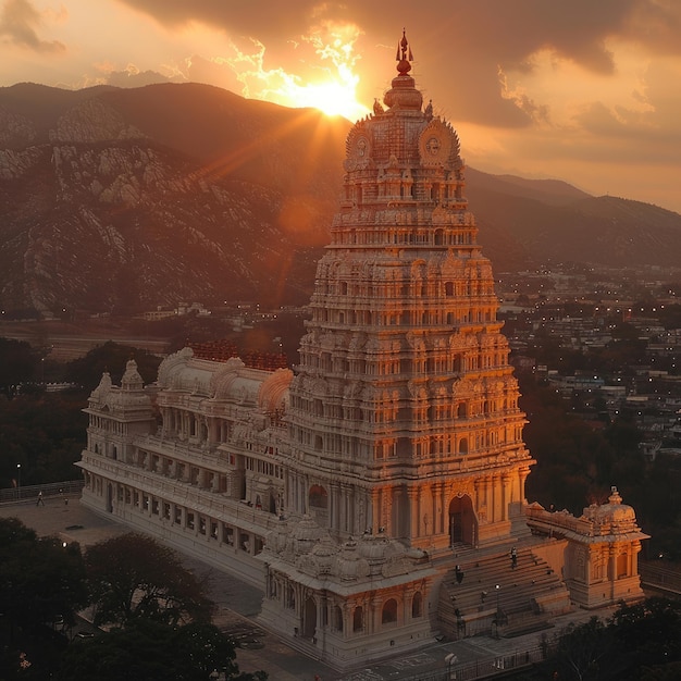 Foto templo de ramanathaswamy tamil nadu uno de los doce templos de jyotirlinga dedicados al señor shiva