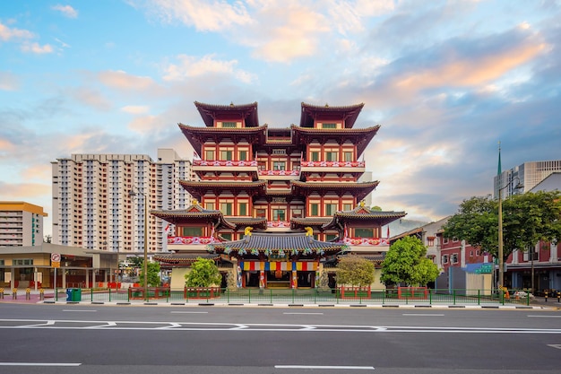 Templo de la reliquia de Buddha Toothe en Chinatown Singapur