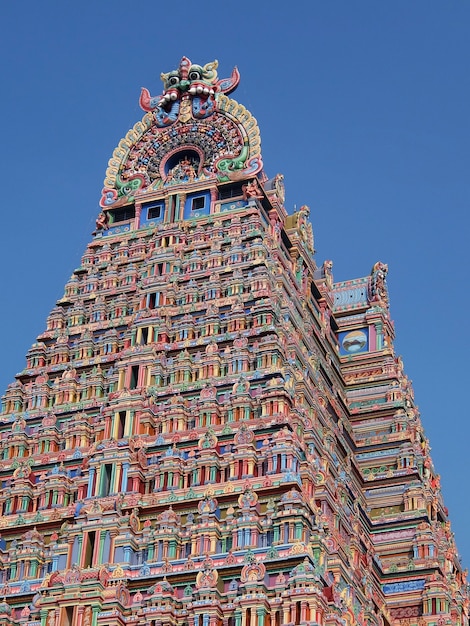 Templo de Srirama Puram en Srirangam Tiruchirappalli, India