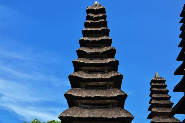 Templo taman ayun em bali, indonésia